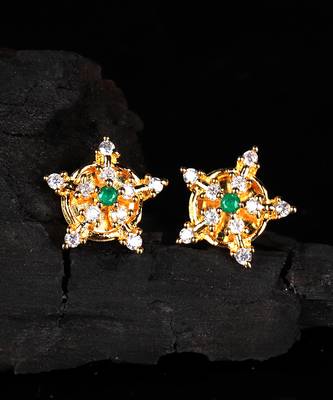 Green earrings 1