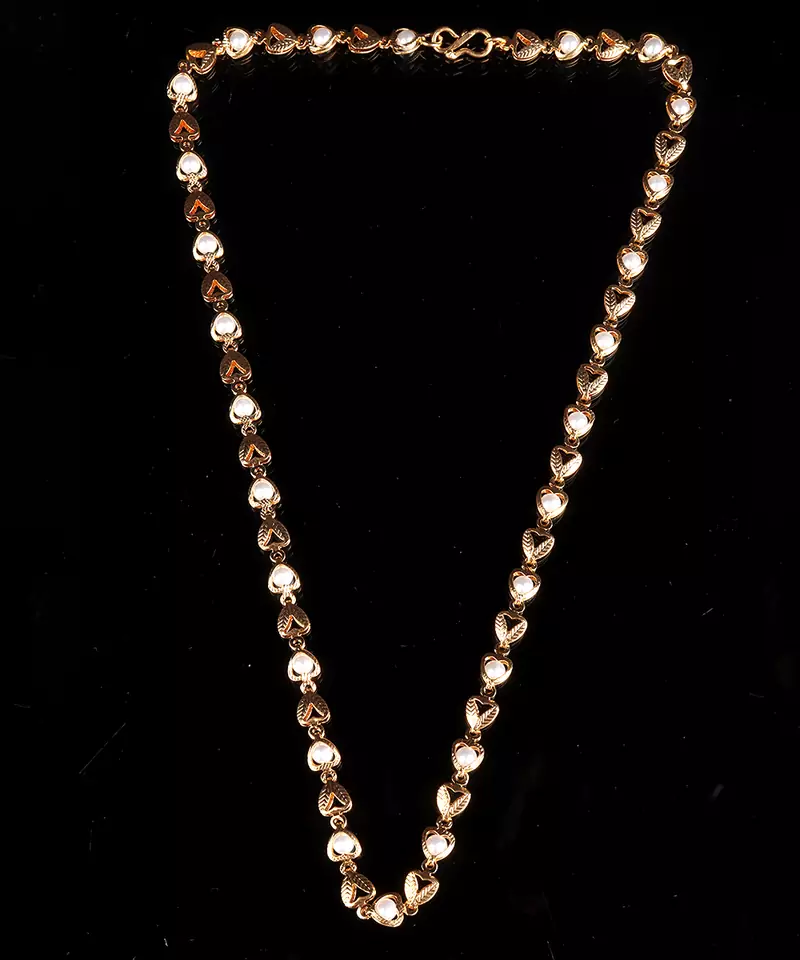Gold necklaces