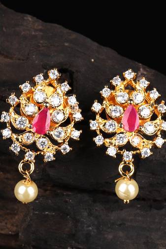 Red earrings
