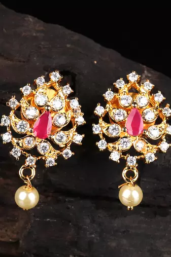 Red earrings