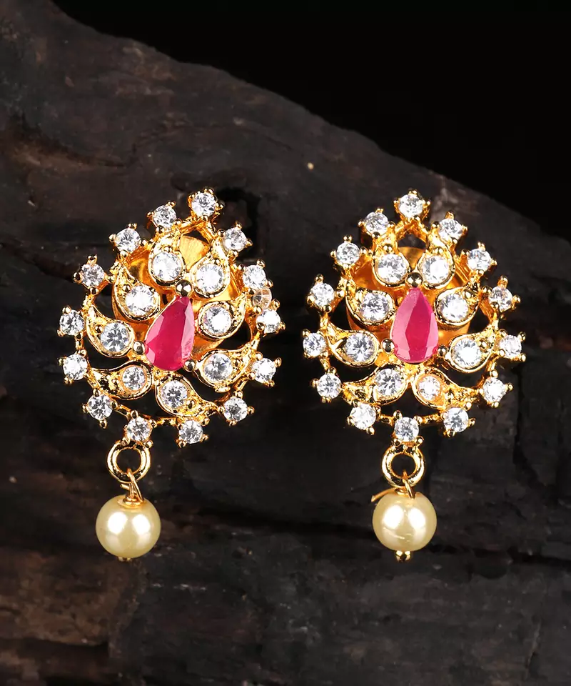 Red earrings