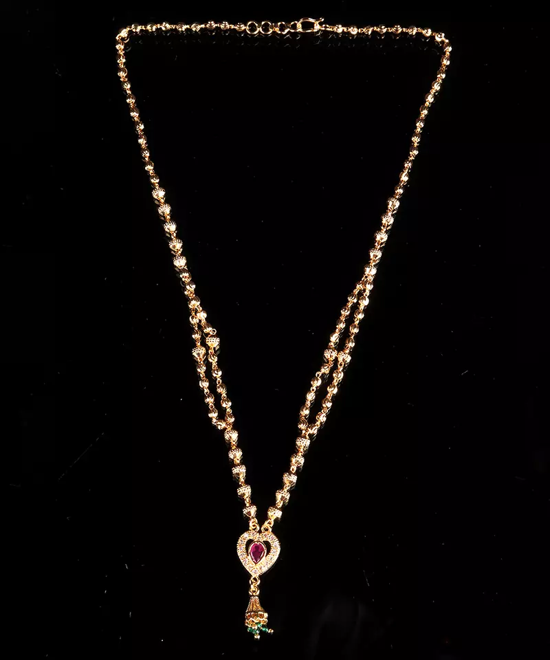 Gold necklaces