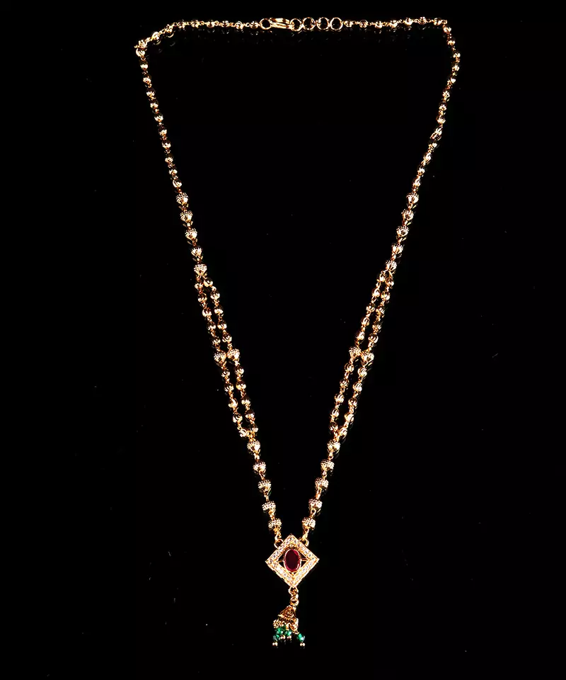 Gold necklaces