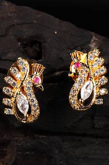 White earrings