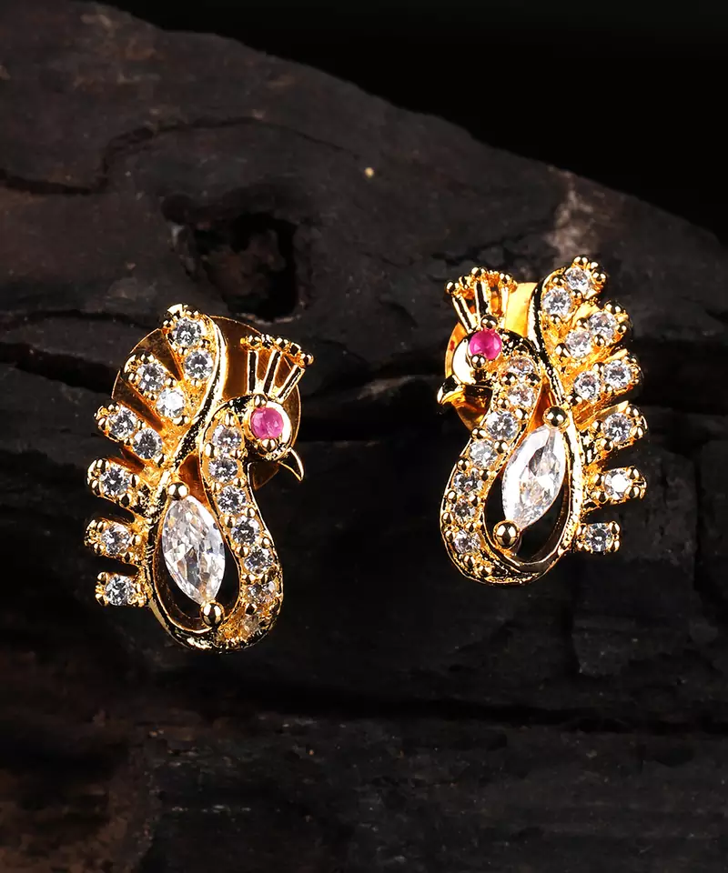 White earrings