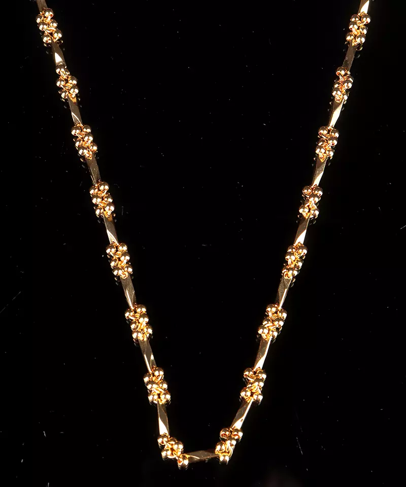 Gold necklaces