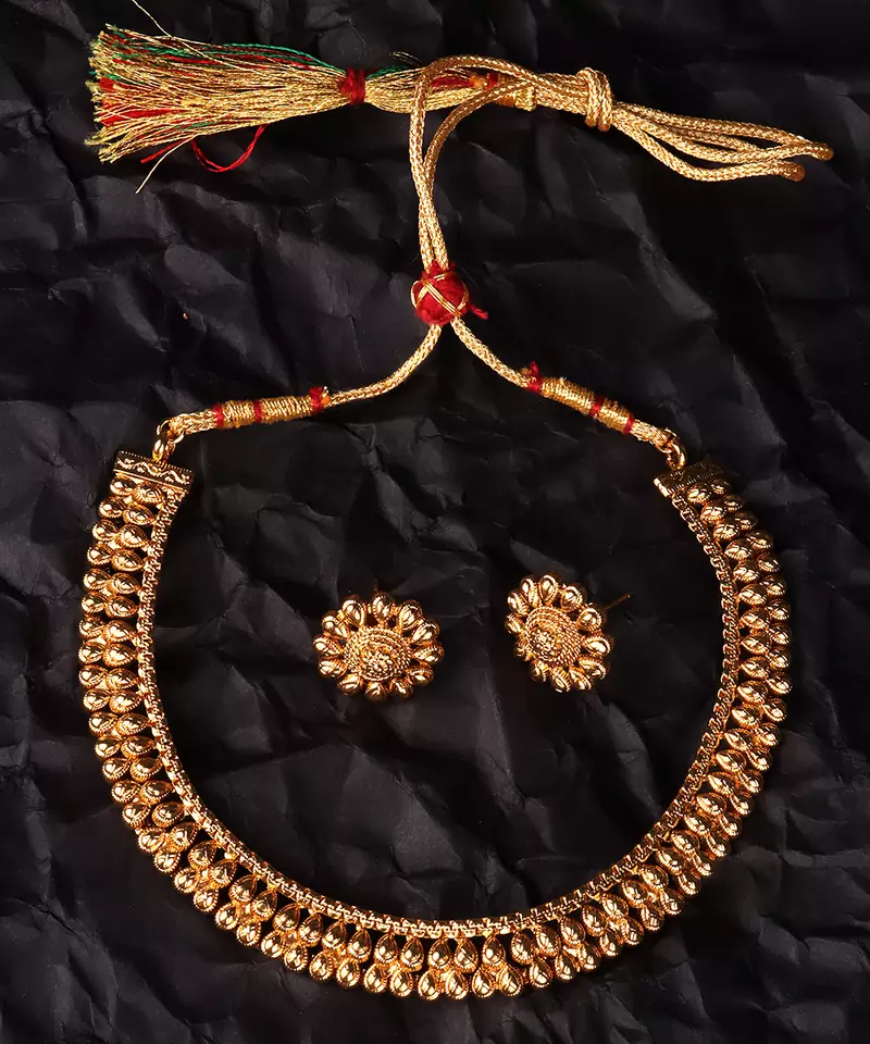 Gold necklaces