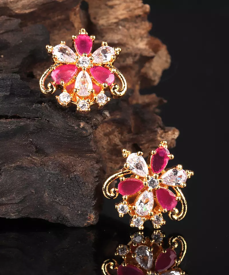 Red earrings
