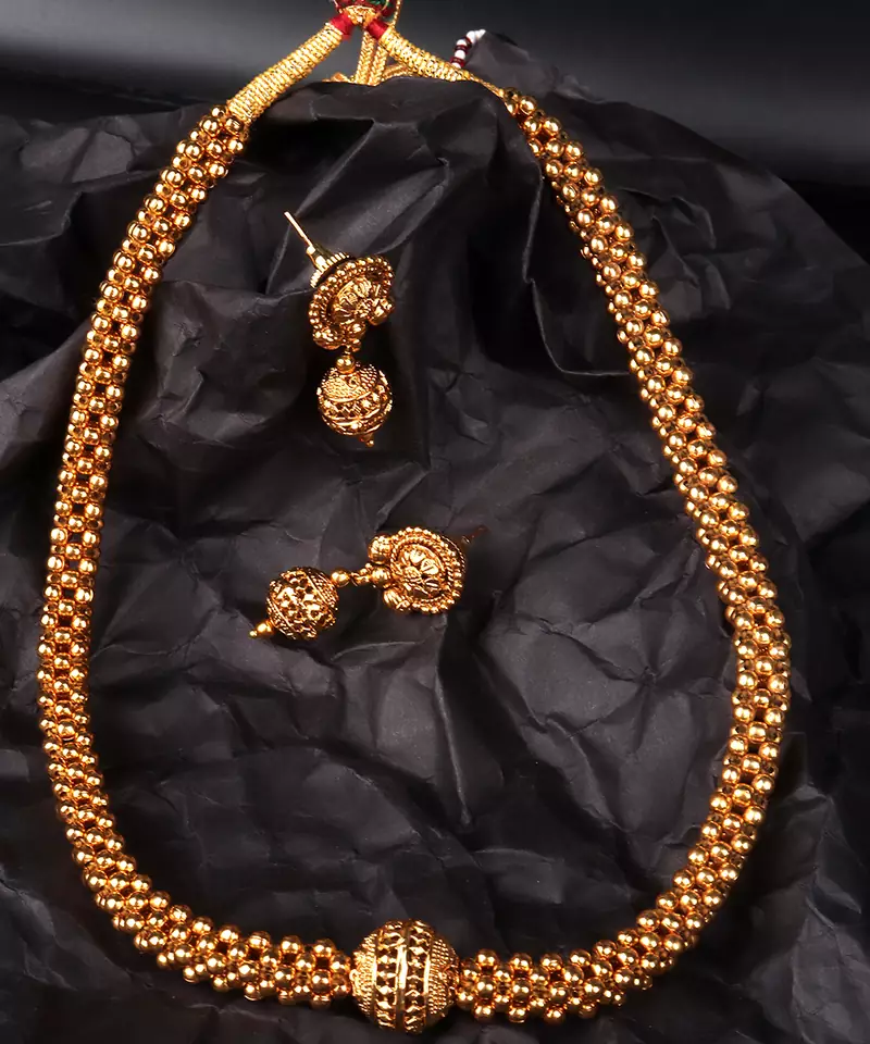 Gold necklaces