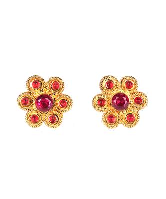 Red earrings 2