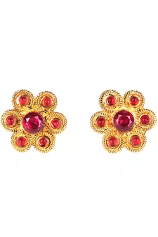 Red earrings