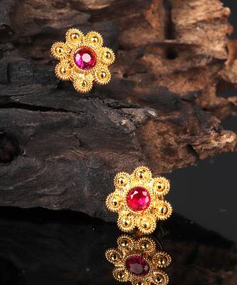 Red earrings 1