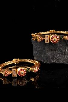 Gold bangles-and-bracelets