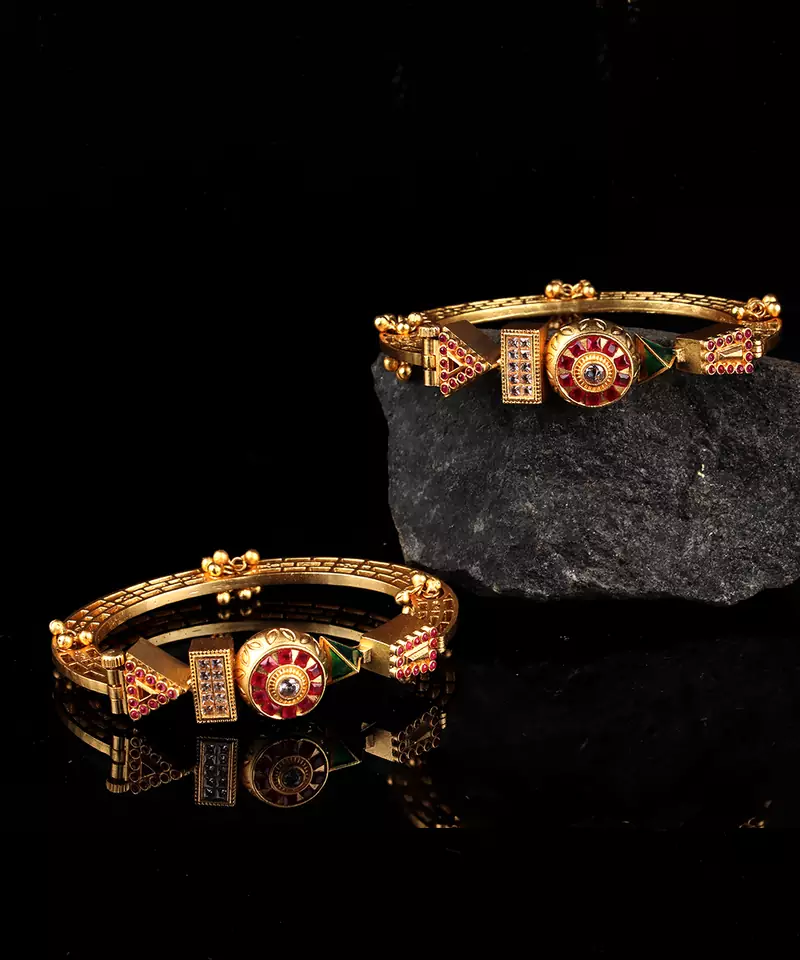 Gold bangles-and-bracelets