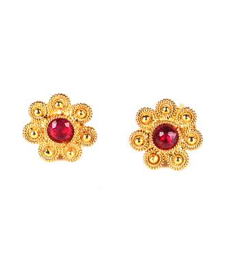 Red earrings 2