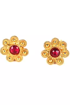 Red earrings