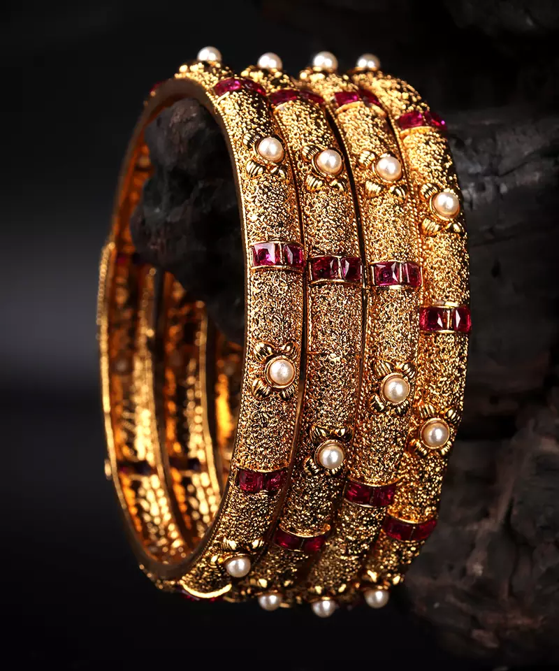 Gold bangles-and-bracelets