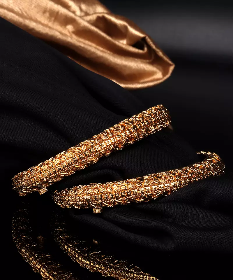 Gold bangles-and-bracelets