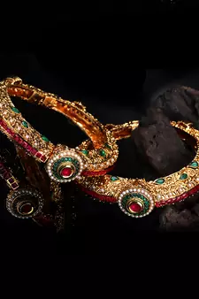 Gold bangles-and-bracelets