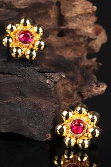 Red earrings