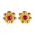 Red earrings