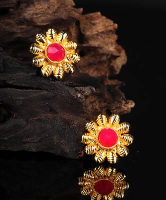 Red earrings 1