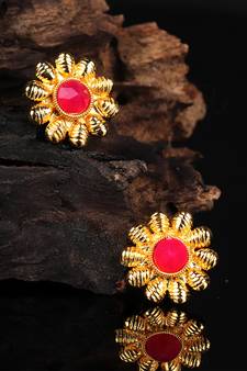 Red earrings