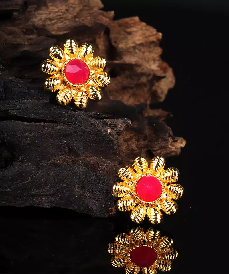 Red earrings
