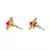 Red earrings