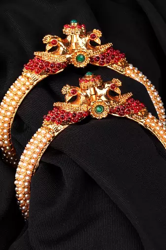 Gold bangles-and-bracelets