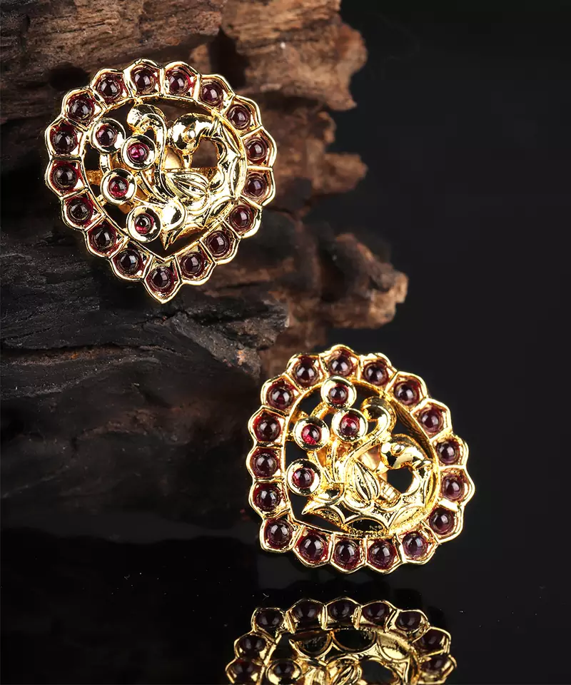 Purple earrings