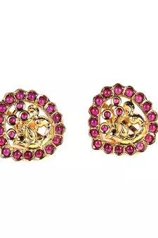 Purple earrings