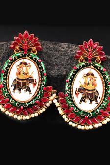 Red earrings