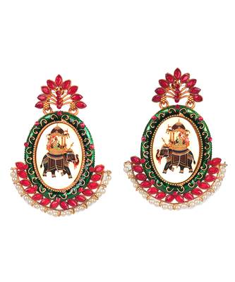 Red earrings 2
