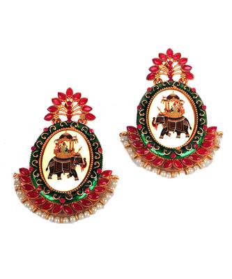 Red earrings 3
