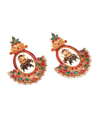 Red earrings 3