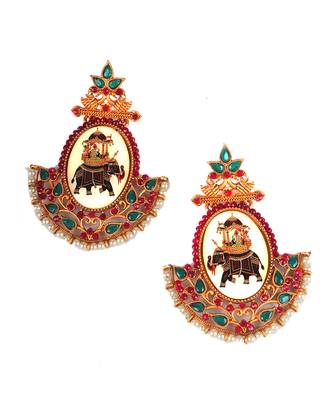 Red earrings 5