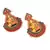 Red earrings