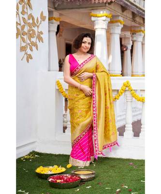 PINK banarasi sarees 1