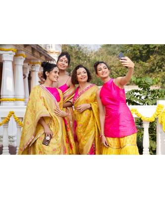 PINK banarasi sarees 4