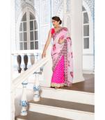 PINK chiffon sarees