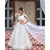 printed silk white  lehenga