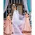 printed silk white  lehenga