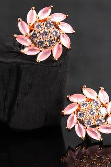 Pink earrings