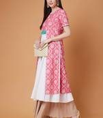 White printed viscose kurtis