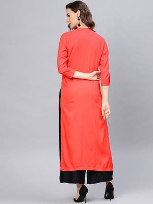 Multicolor printed rayon kurtis 3