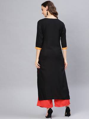 Multicolor printed rayon kurtis 3