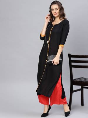 Multicolor printed rayon kurtis 5