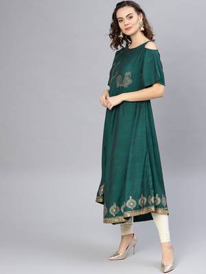 Multicolor printed rayon kurtis 2