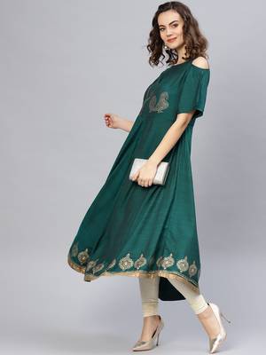 Multicolor printed rayon kurtis 5